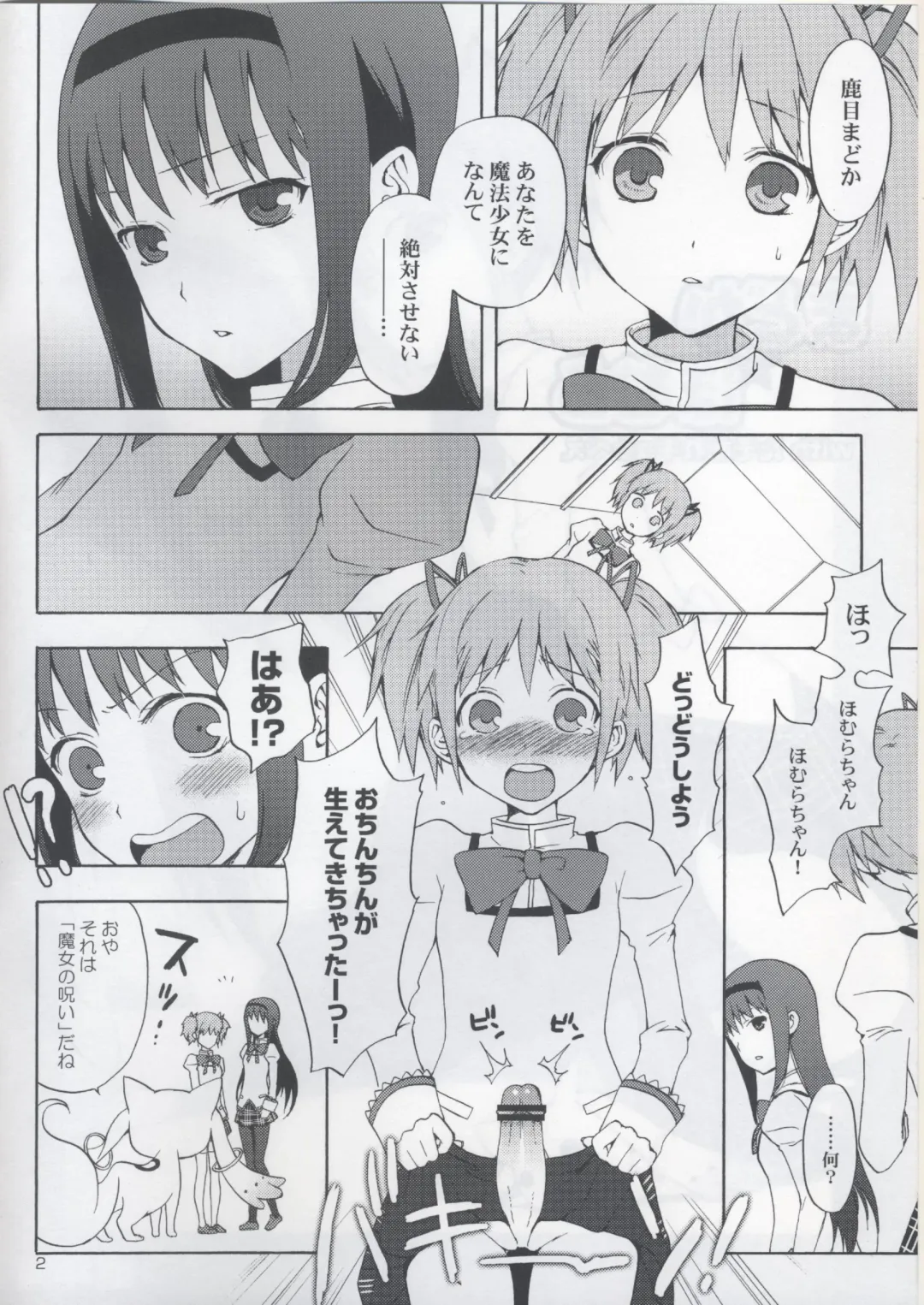 [Taishow Tanaka] Madoka★Homura with Tasogare Kyubei Fhentai - Page 2