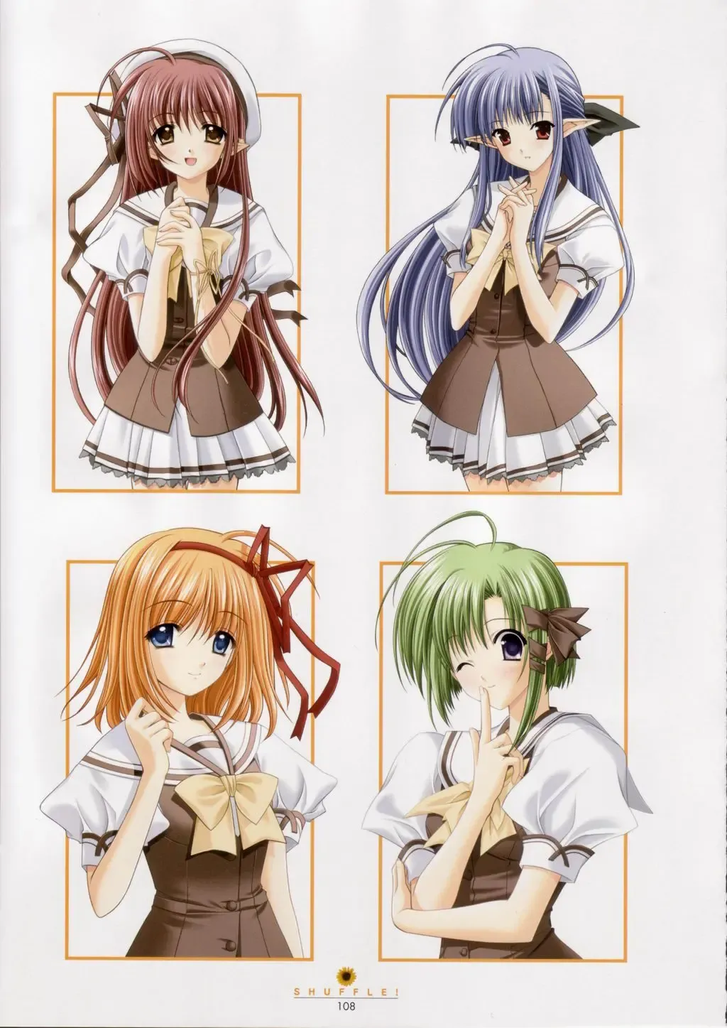 [Nishimata Aoi - Suzuhira Hiro] SHUFFLE! Visual Fan Book Fhentai - Page 109