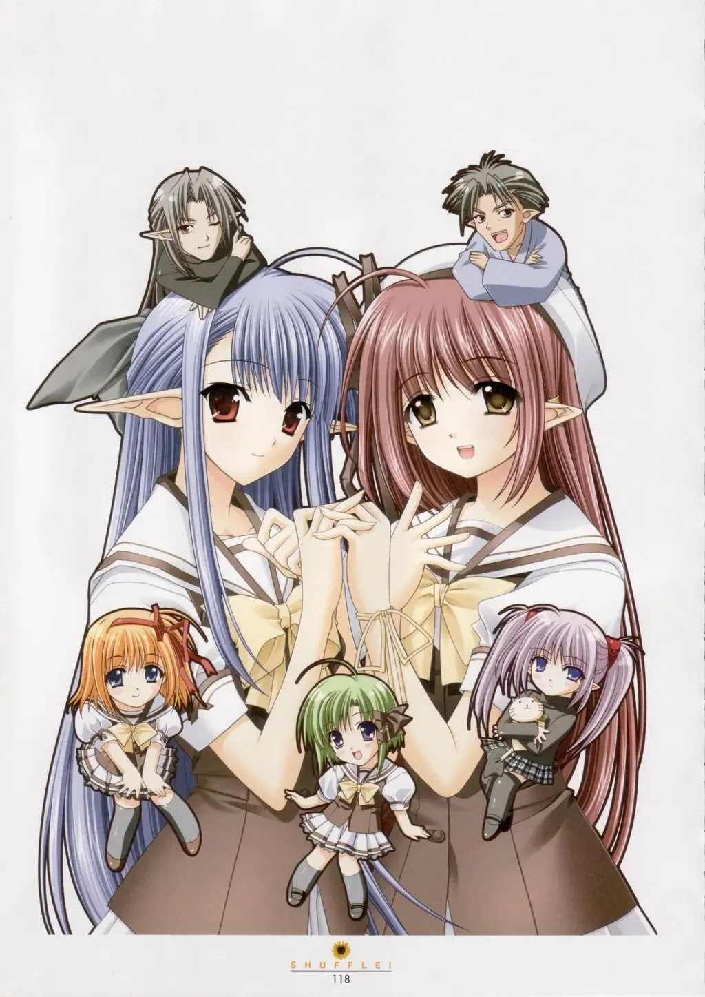 [Nishimata Aoi - Suzuhira Hiro] SHUFFLE! Visual Fan Book Fhentai - Page 119