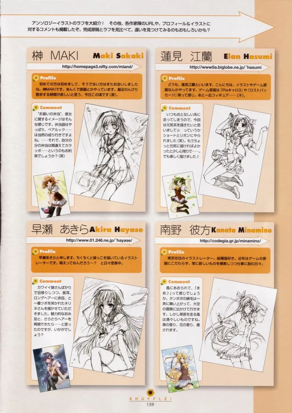 [Nishimata Aoi - Suzuhira Hiro] SHUFFLE! Visual Fan Book Fhentai - Page 160