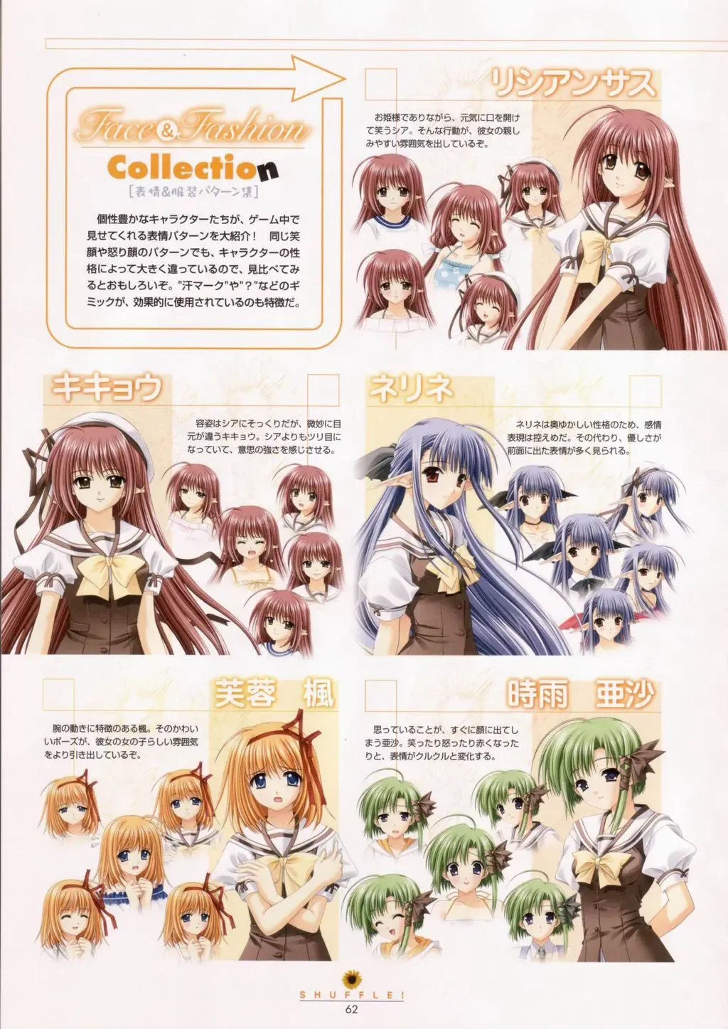[Nishimata Aoi - Suzuhira Hiro] SHUFFLE! Visual Fan Book Fhentai - Page 63