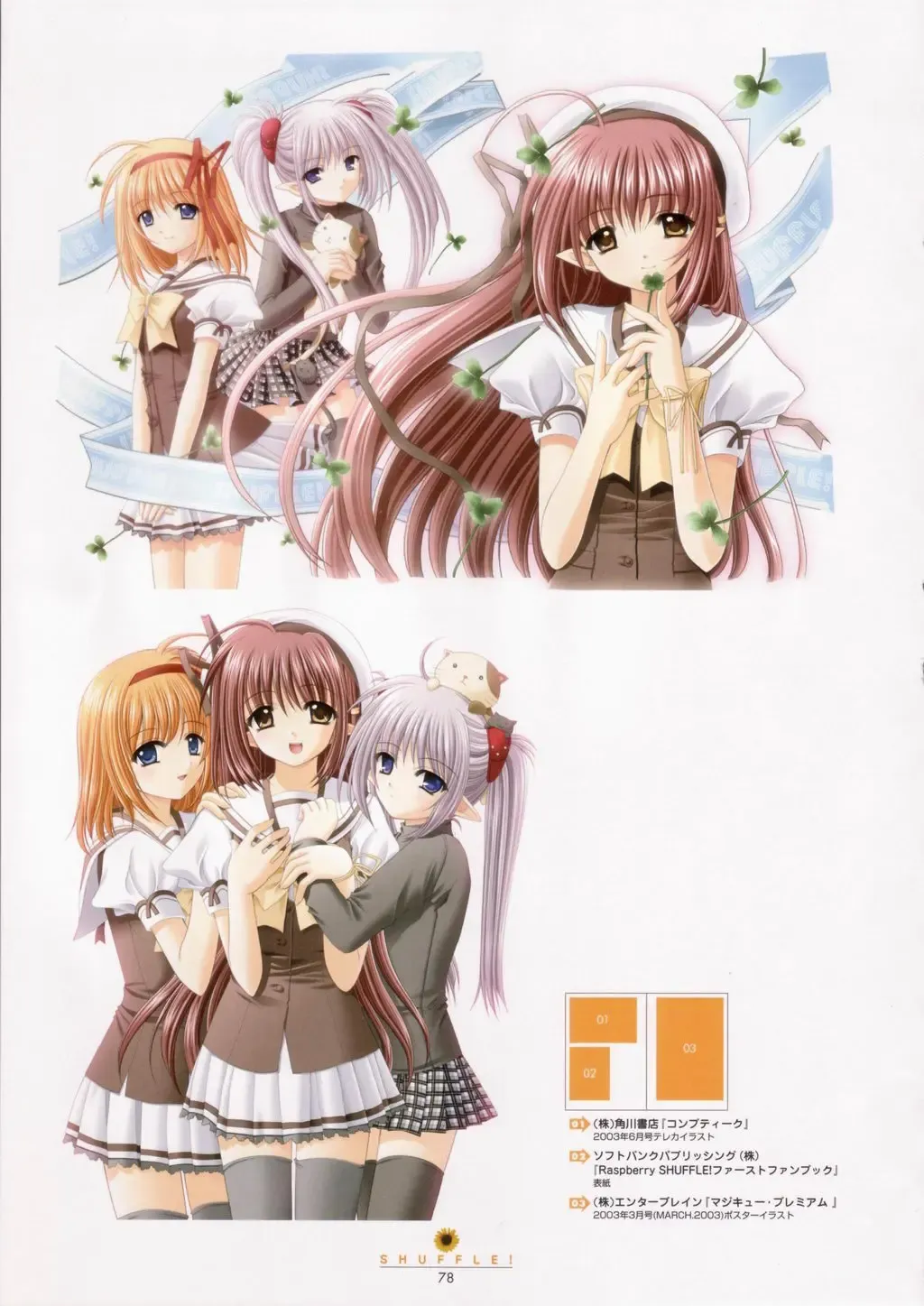 [Nishimata Aoi - Suzuhira Hiro] SHUFFLE! Visual Fan Book Fhentai - Page 79