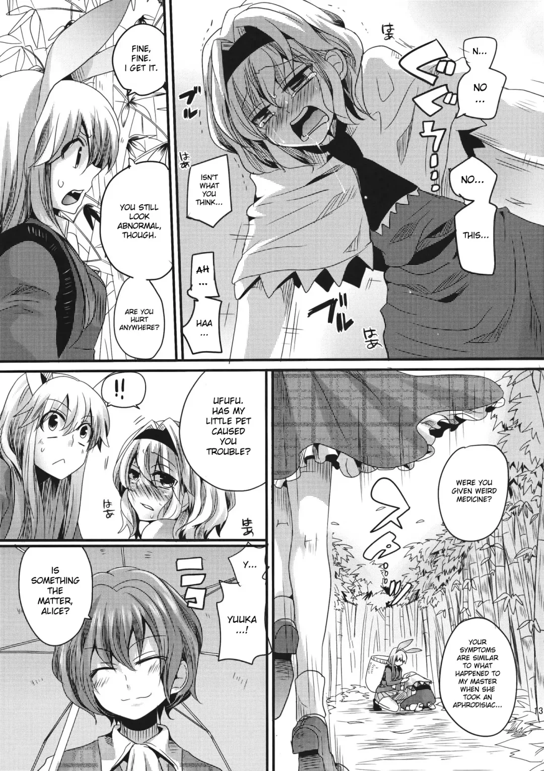 [Doumou] Yuuka ga do S de Alice ga M de | Yuuka is a Sadist, While Alice is a Masochist Fhentai - Page 12