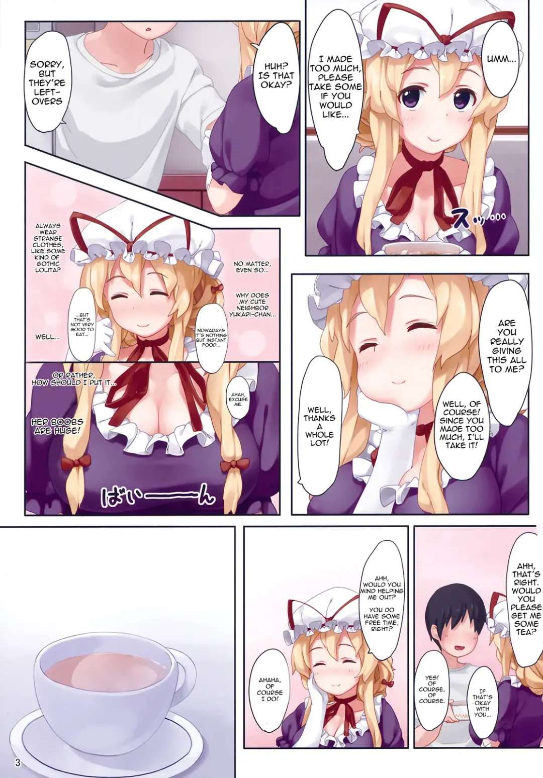 [Kaisen Chuui] Tonari no Yukari-san Fhentai - Page 3