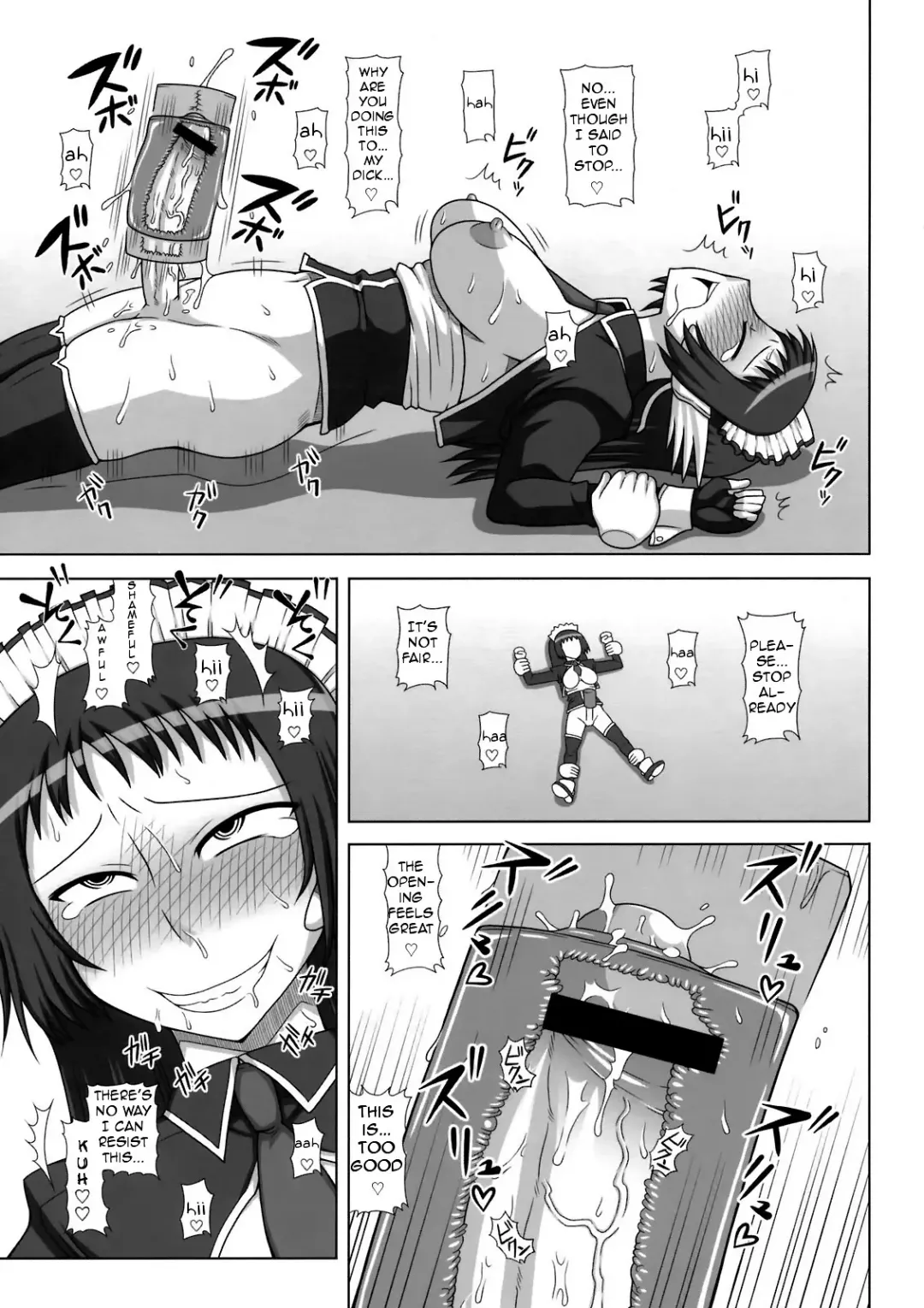 [Kurenai Yuuji] Futanari Musume ga Ryouteashi o Kotei Sarete Nando mo Kyousei-teki ni Shasei Saserareru dake no Hon | The Story of a Futanari that is Forced to Cum Over and Over Again on all Fours. Fhentai - Page 13