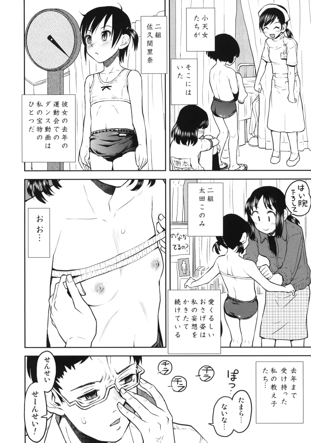 [Minasuki Popuri] Chotto Mukashi no Shintai Sokutei Fhentai - Page 6