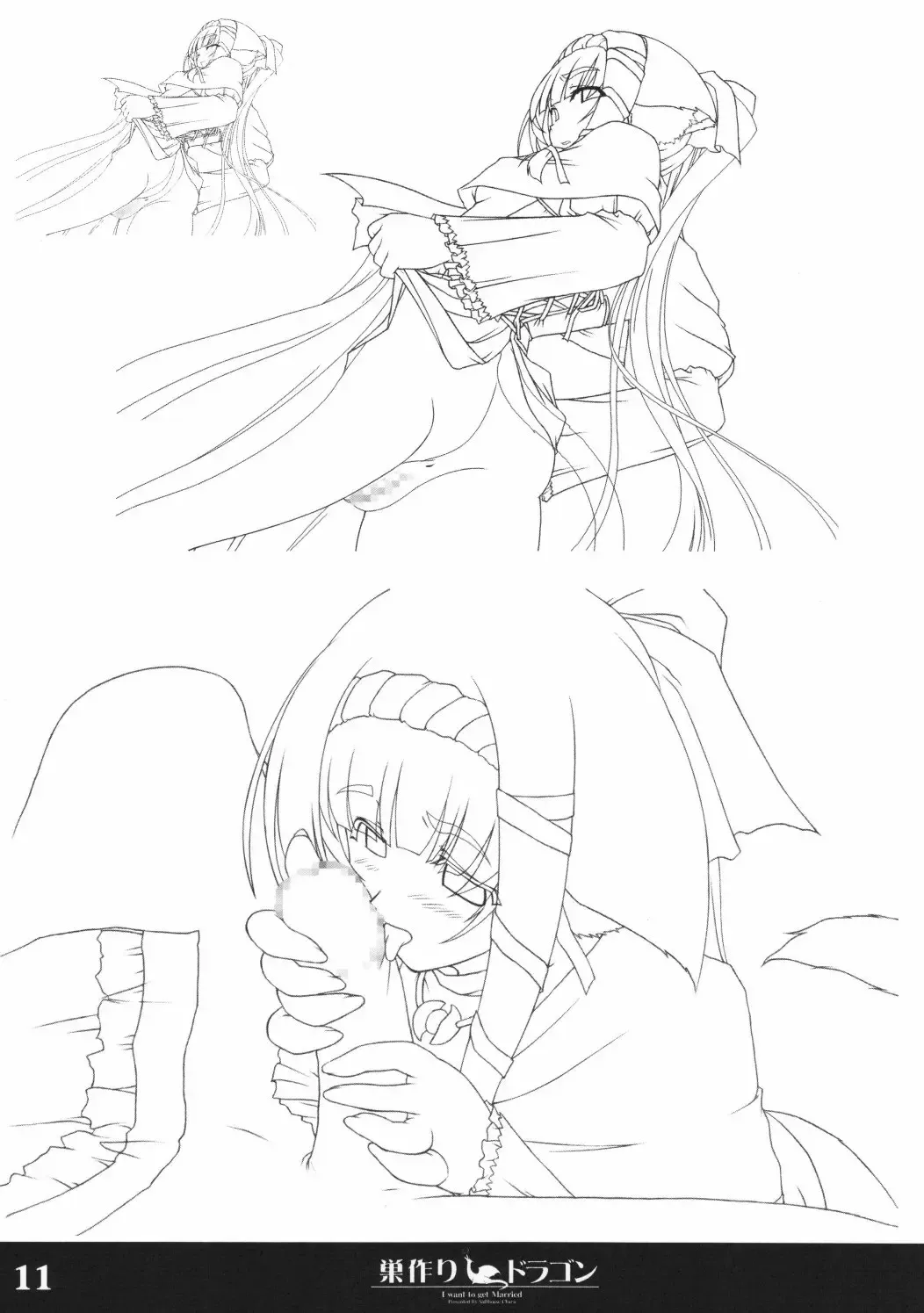 [Sasaki Tamaru] Softhouse Chara no Kuseni Gengashuu - Sudukuri Dragon & Level Justice Fhentai - Page 10