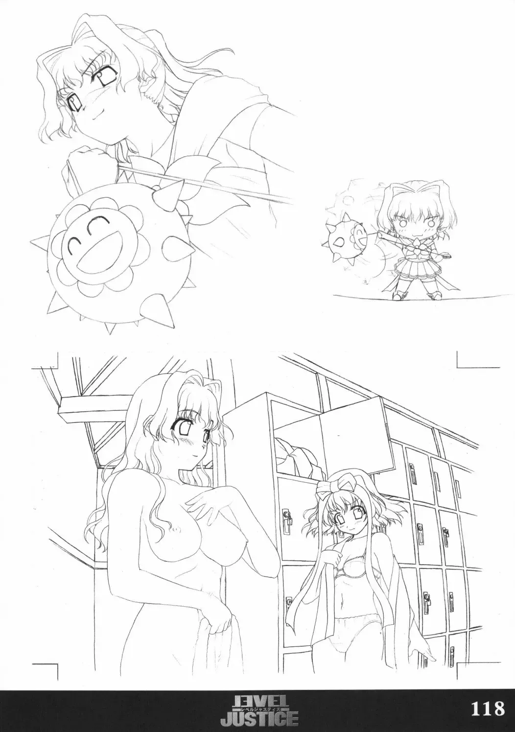 [Sasaki Tamaru] Softhouse Chara no Kuseni Gengashuu - Sudukuri Dragon & Level Justice Fhentai - Page 117