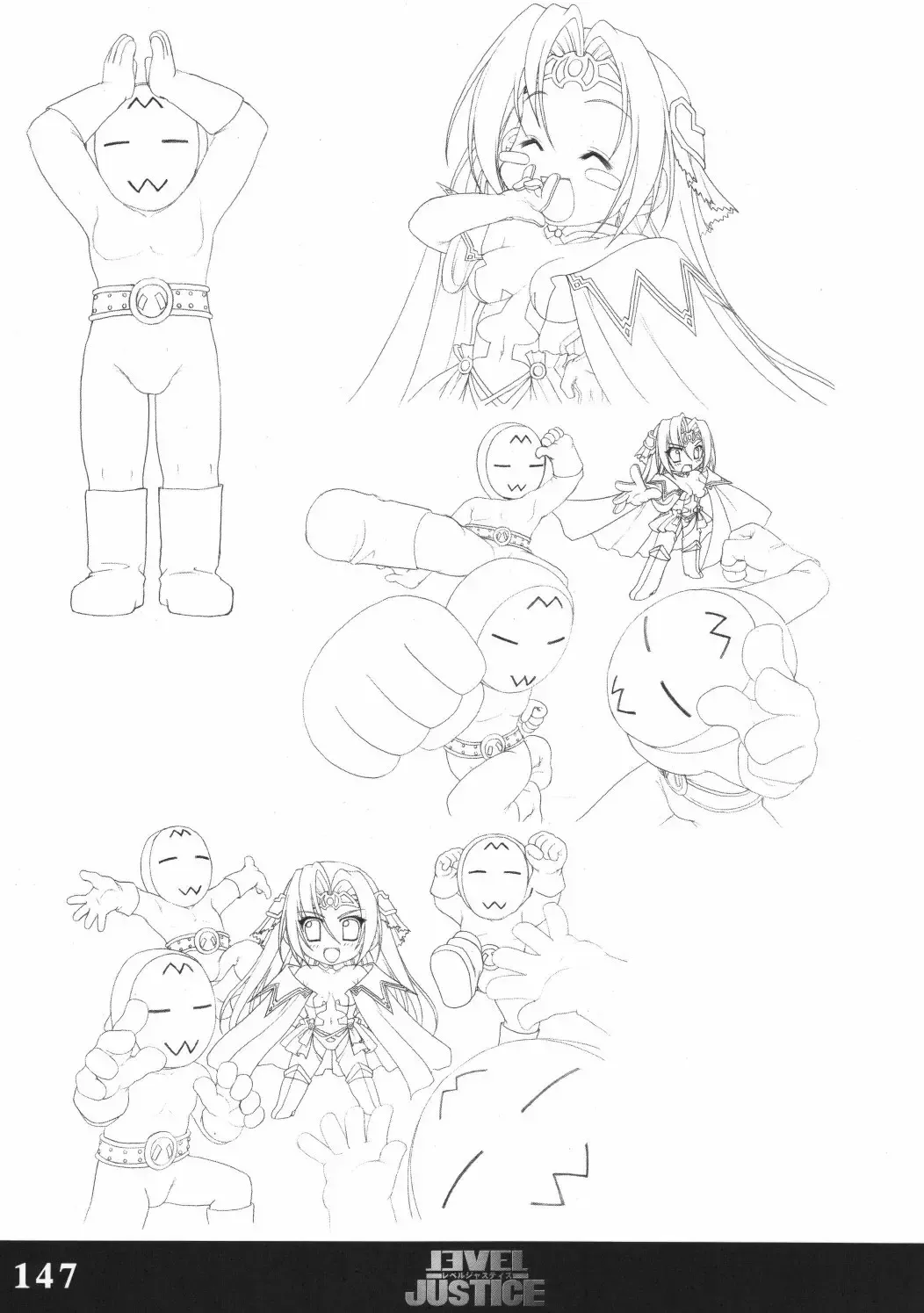 [Sasaki Tamaru] Softhouse Chara no Kuseni Gengashuu - Sudukuri Dragon & Level Justice Fhentai - Page 146