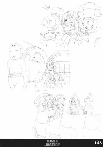 [Sasaki Tamaru] Softhouse Chara no Kuseni Gengashuu - Sudukuri Dragon & Level Justice Fhentai - Page 147