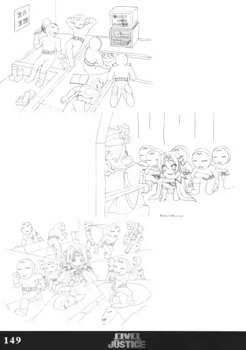 [Sasaki Tamaru] Softhouse Chara no Kuseni Gengashuu - Sudukuri Dragon & Level Justice Fhentai - Page 148