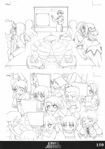 [Sasaki Tamaru] Softhouse Chara no Kuseni Gengashuu - Sudukuri Dragon & Level Justice Fhentai - Page 149