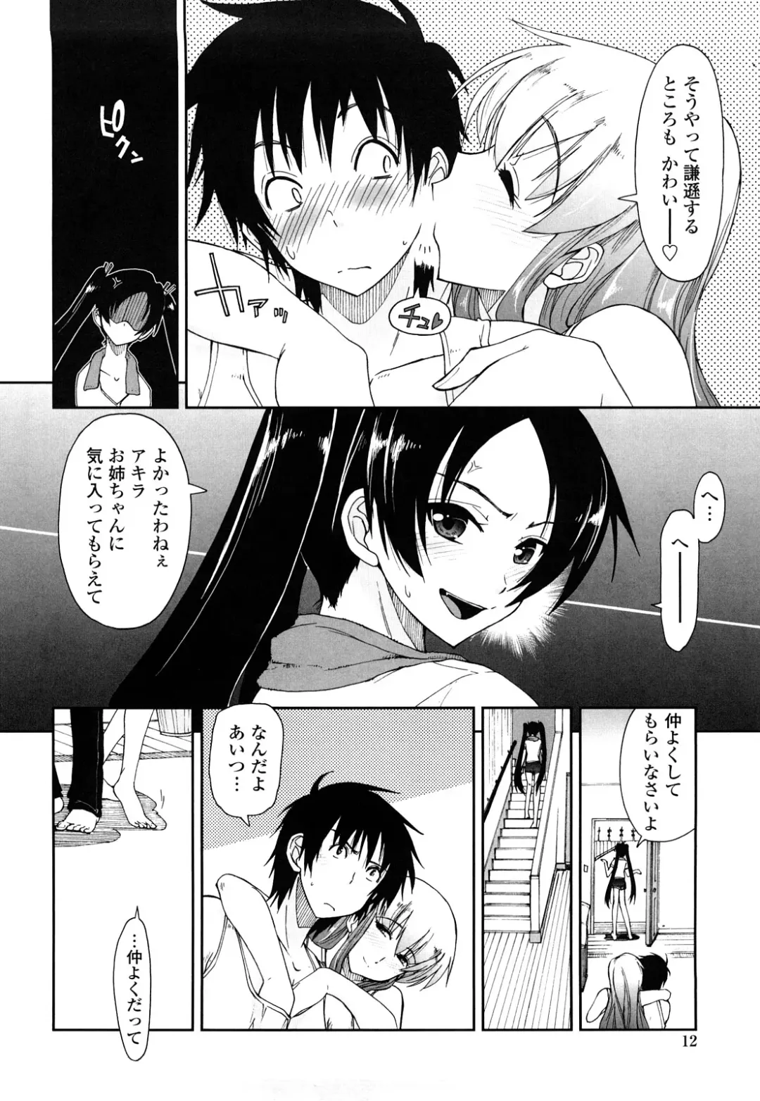 [Kamino Ryu-ya] Mosaic x Sanshimai - Mosaic x Three Sisters Genteiban Fhentai - Page 12