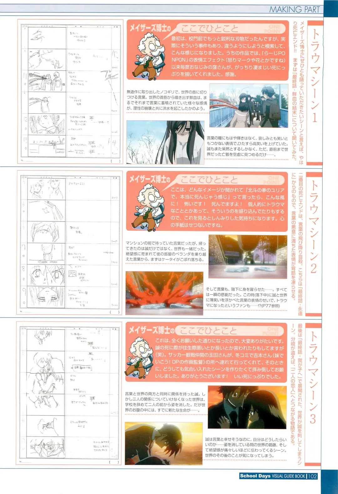 [Gotou Junji] School Days Visual Guide Book Fhentai - Page 104