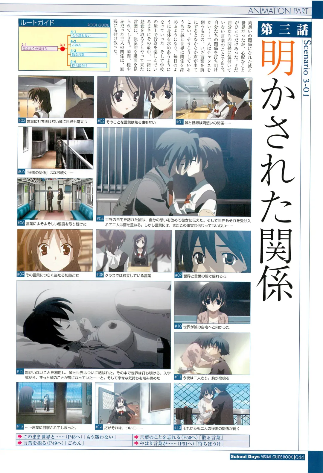 [Gotou Junji] School Days Visual Guide Book Fhentai - Page 46