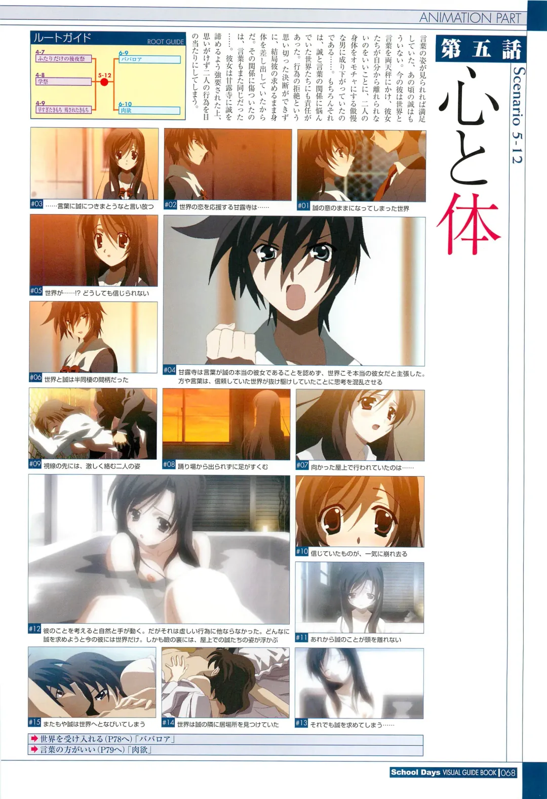 [Gotou Junji] School Days Visual Guide Book Fhentai - Page 70