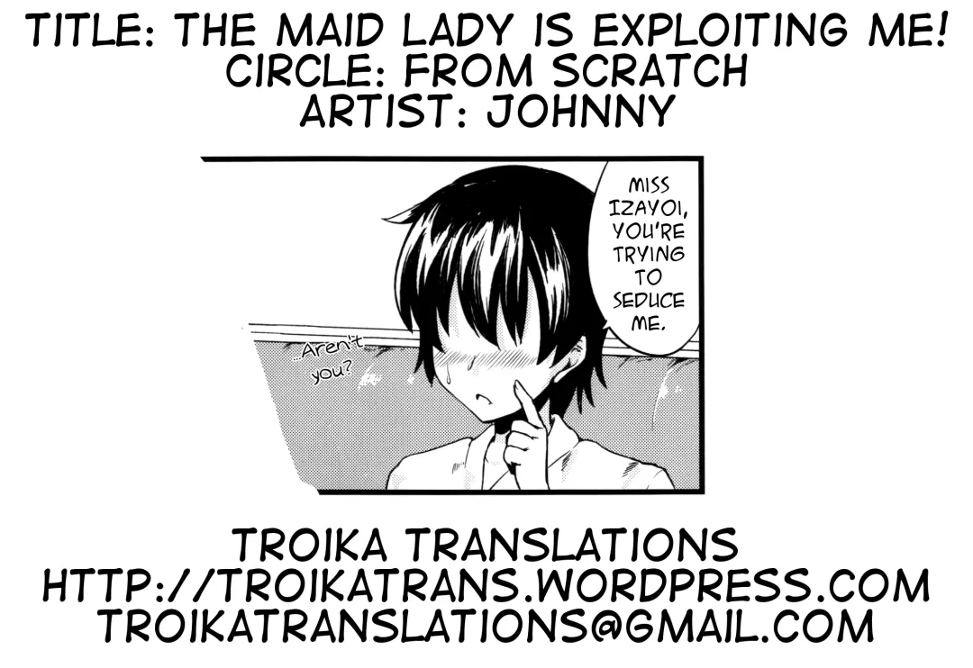 [Johnny] Maid no Onee-san ga Shibori Totte Ageru. | The Maid Lady Is Exploiting Me Fhentai - Page 19