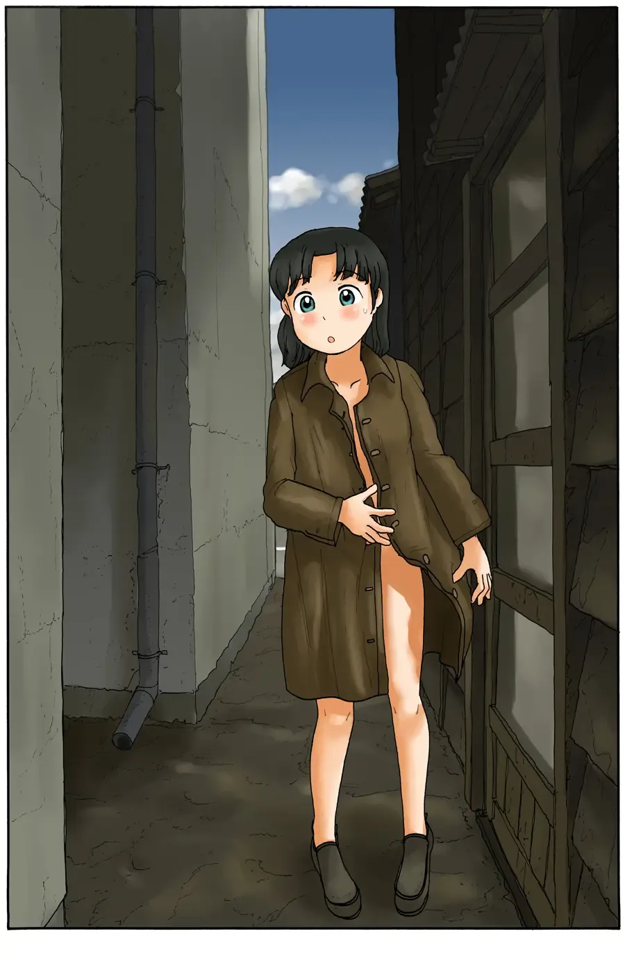 [Hirotake Awataka] Hikido no saki ni | Before the Sliding Door Fhentai - Page 1