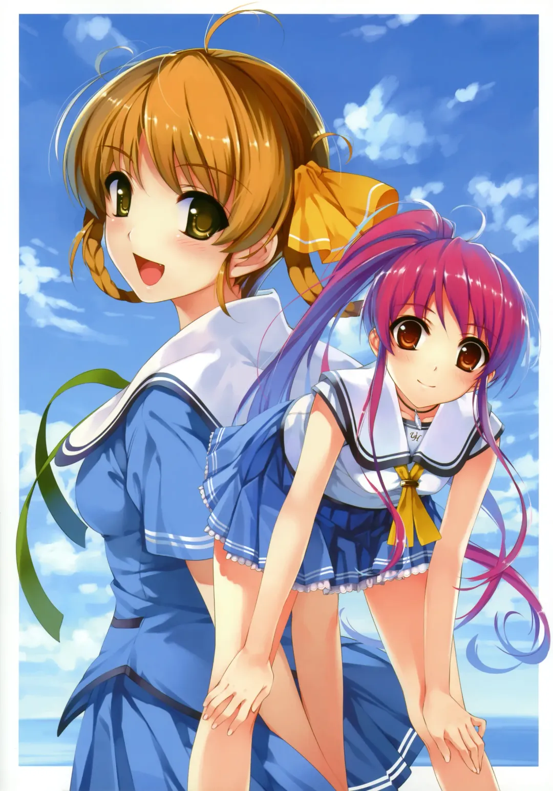 [Misaki Kurehito] Suiheisen made Nan Mile? Smile Cubic! Visual Fanbook Fhentai - Page 2