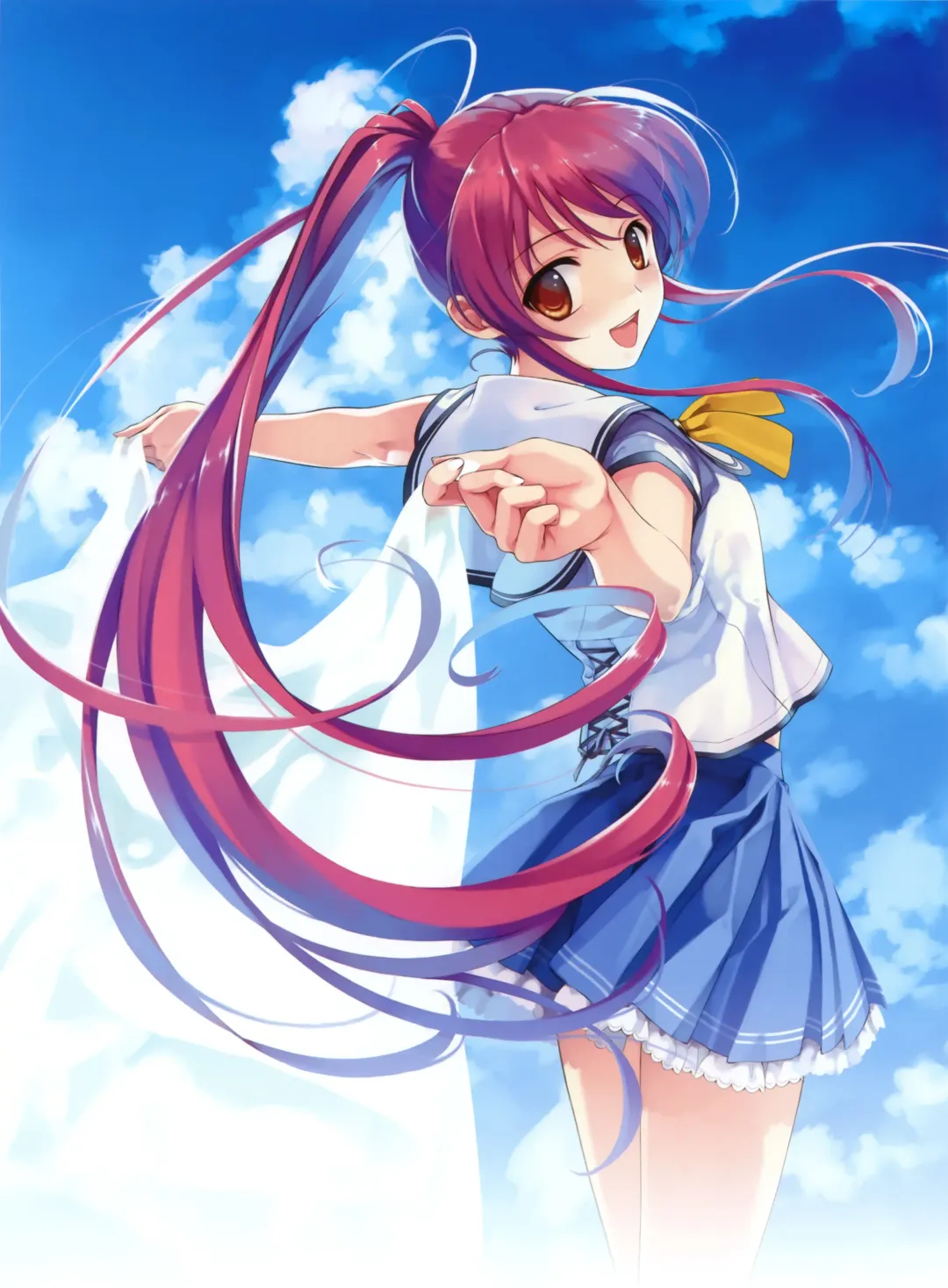 [Misaki Kurehito] Suiheisen made Nan Mile? Smile Cubic! Visual Fanbook Fhentai - Page 3