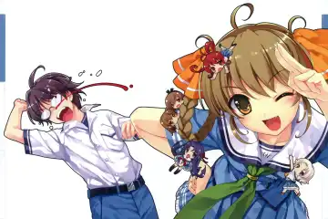 [Misaki Kurehito] Suiheisen made Nan Mile? Smile Cubic! Visual Fanbook Fhentai - Page 13