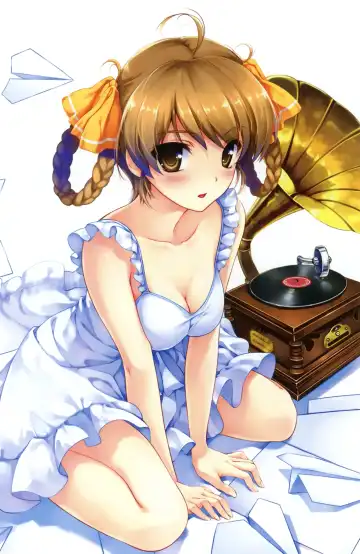 [Misaki Kurehito] Suiheisen made Nan Mile? Smile Cubic! Visual Fanbook Fhentai - Page 43