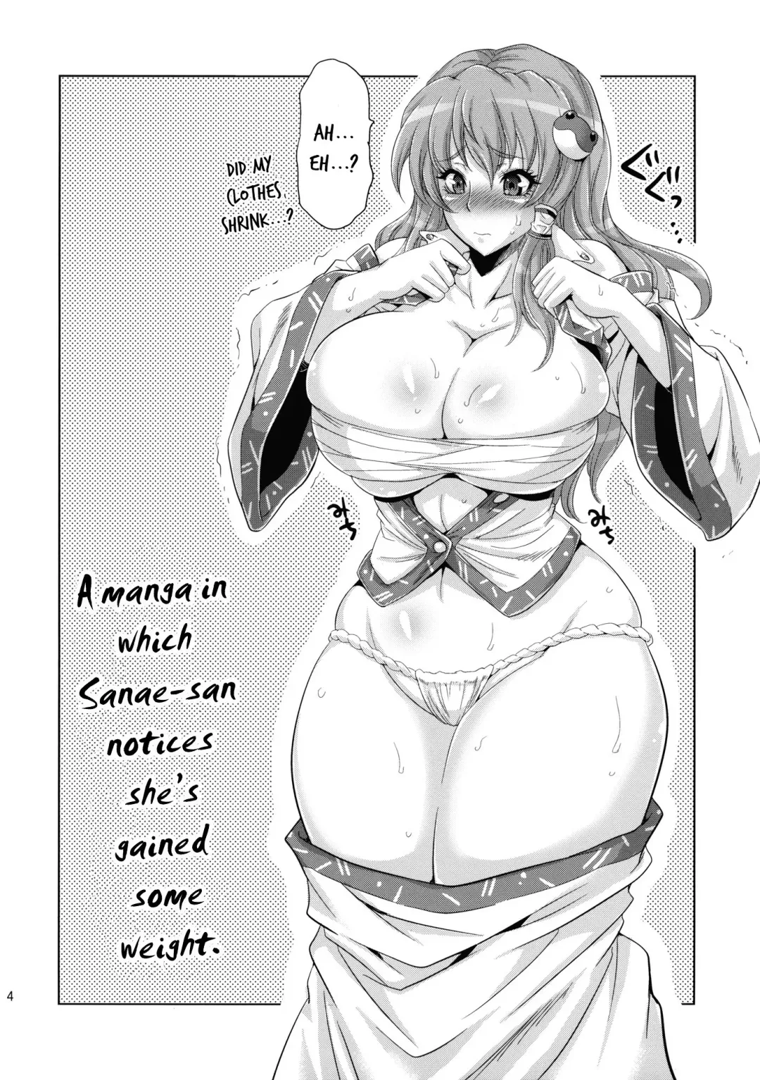 [Musashino Sekai] Sanae Chichi Inroku | Sanae's Lewd Breasts Fhentai - Page 4