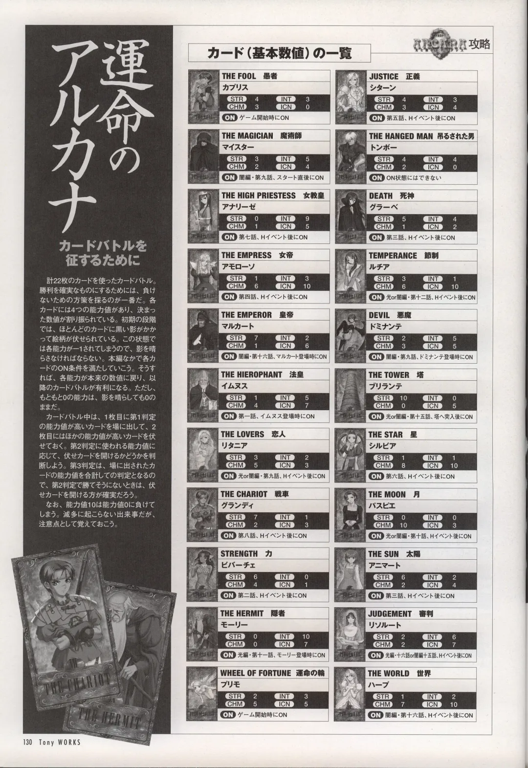 [Tony Taka] Tony WORKS Mitama ~Shinobi~ / ARCANA ~Hikari to Yami no Ekstasis~ Nisakuhin Gengashuu Fhentai - Page 135