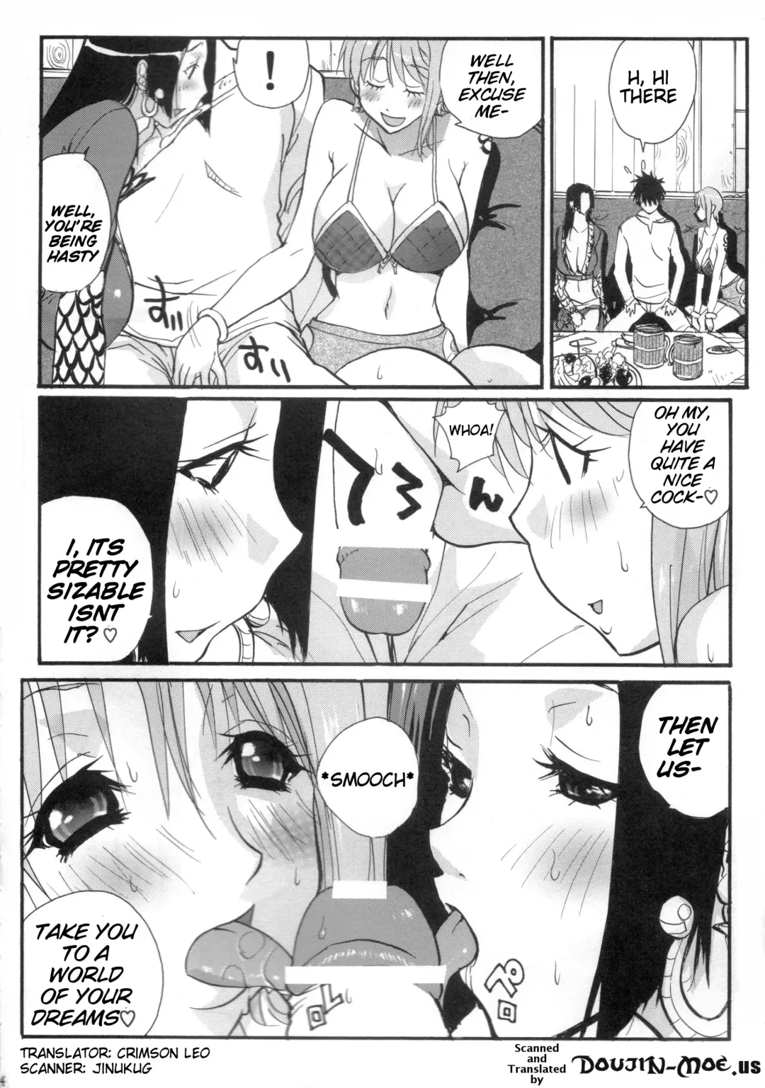 [Kika Equals Zaru] Nami to Hancock | Nami and Hancock Fhentai - Page 3