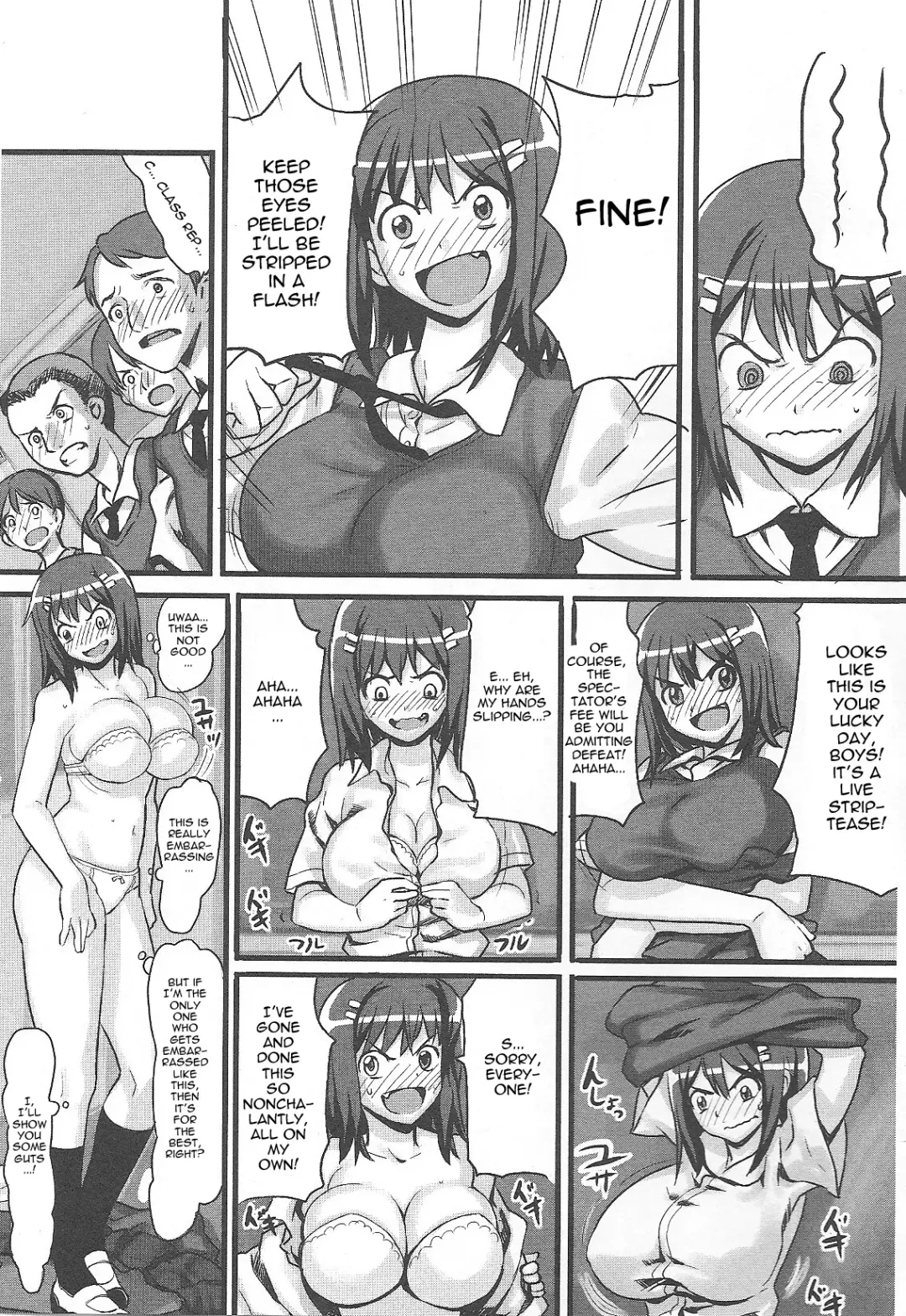 [Nanashi] Iin-chou wa Suppon Pon | The Class Rep is Buck Naked Fhentai - Page 3