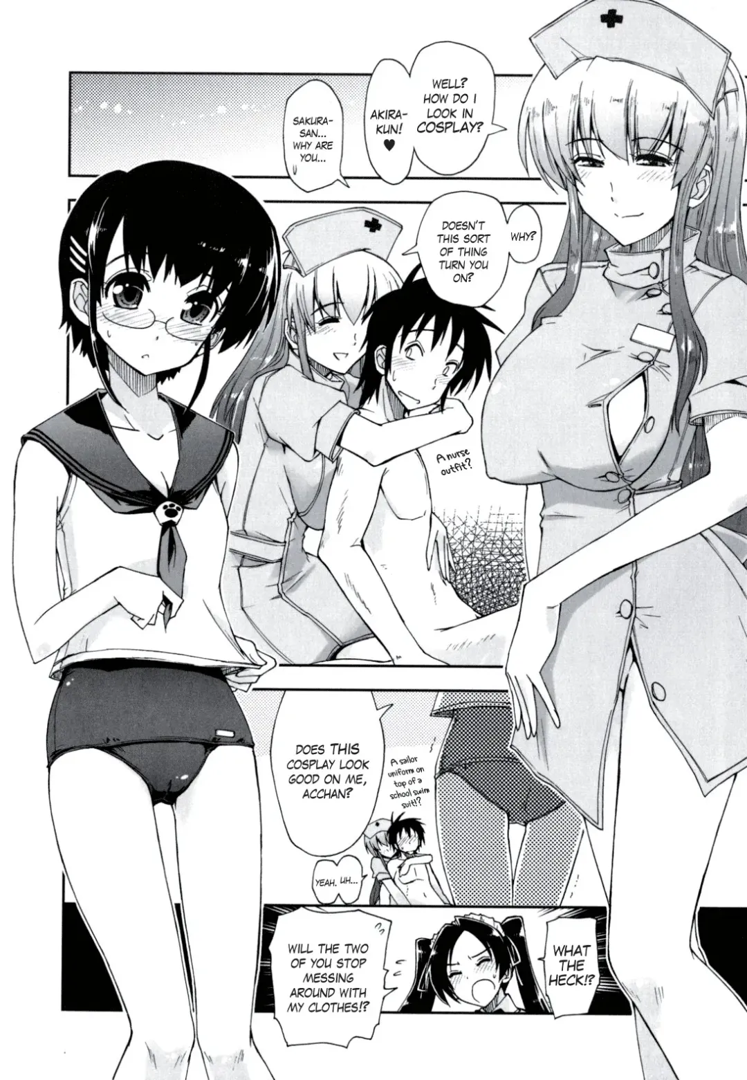 [Kamino Ryu-ya] Mosaic x Sanshimai - Mosaic x Three Sisters Genteiban (decensored) Fhentai - Page 175