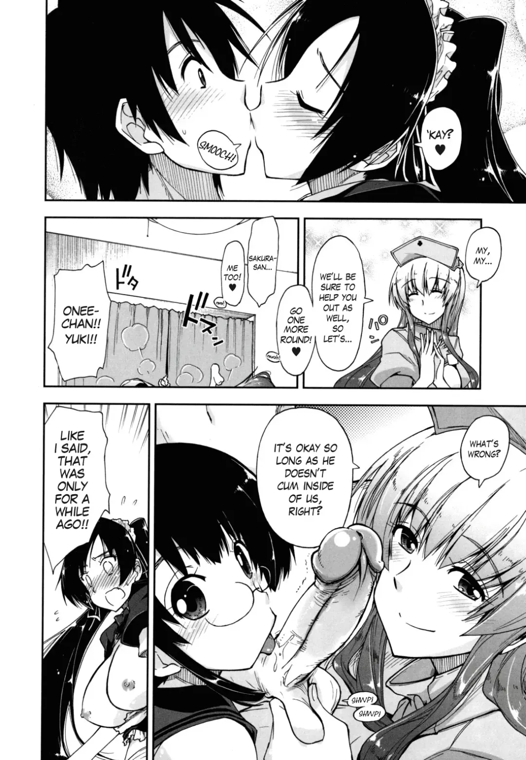 [Kamino Ryu-ya] Mosaic x Sanshimai - Mosaic x Three Sisters Genteiban (decensored) Fhentai - Page 204