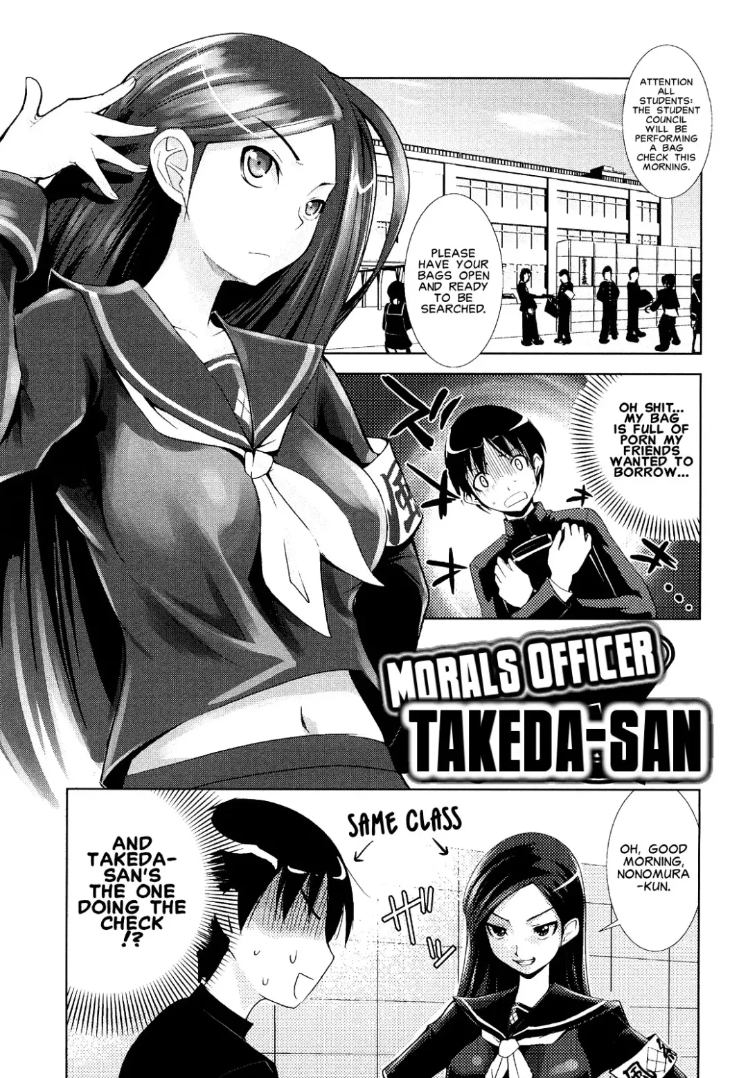 [Moritaka Takashi] Morals Officer Takeda-san Ch. 1-3 Fhentai - Page 1