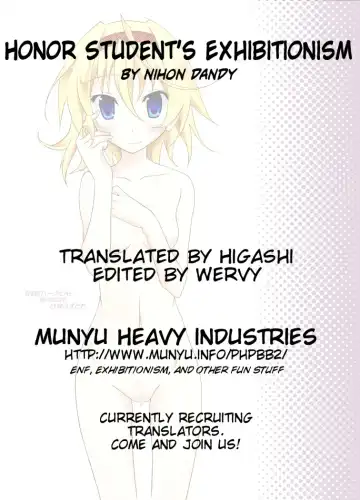 [Matsuno Susumu] Yuutousei Roshutsu | Honor Student's Exhibitionism Fhentai - Page 25