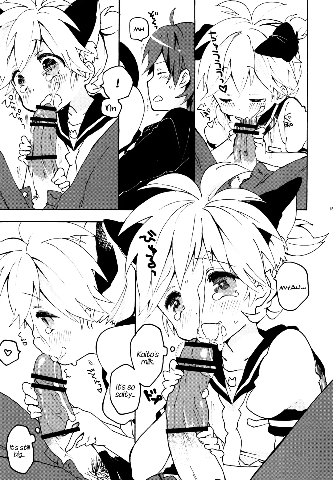 [Non] Nuko Len-kyun to Nuko Nuko suru Hon. | Kitty Kitty Bang Bang with Catboy Len Fhentai - Page 14