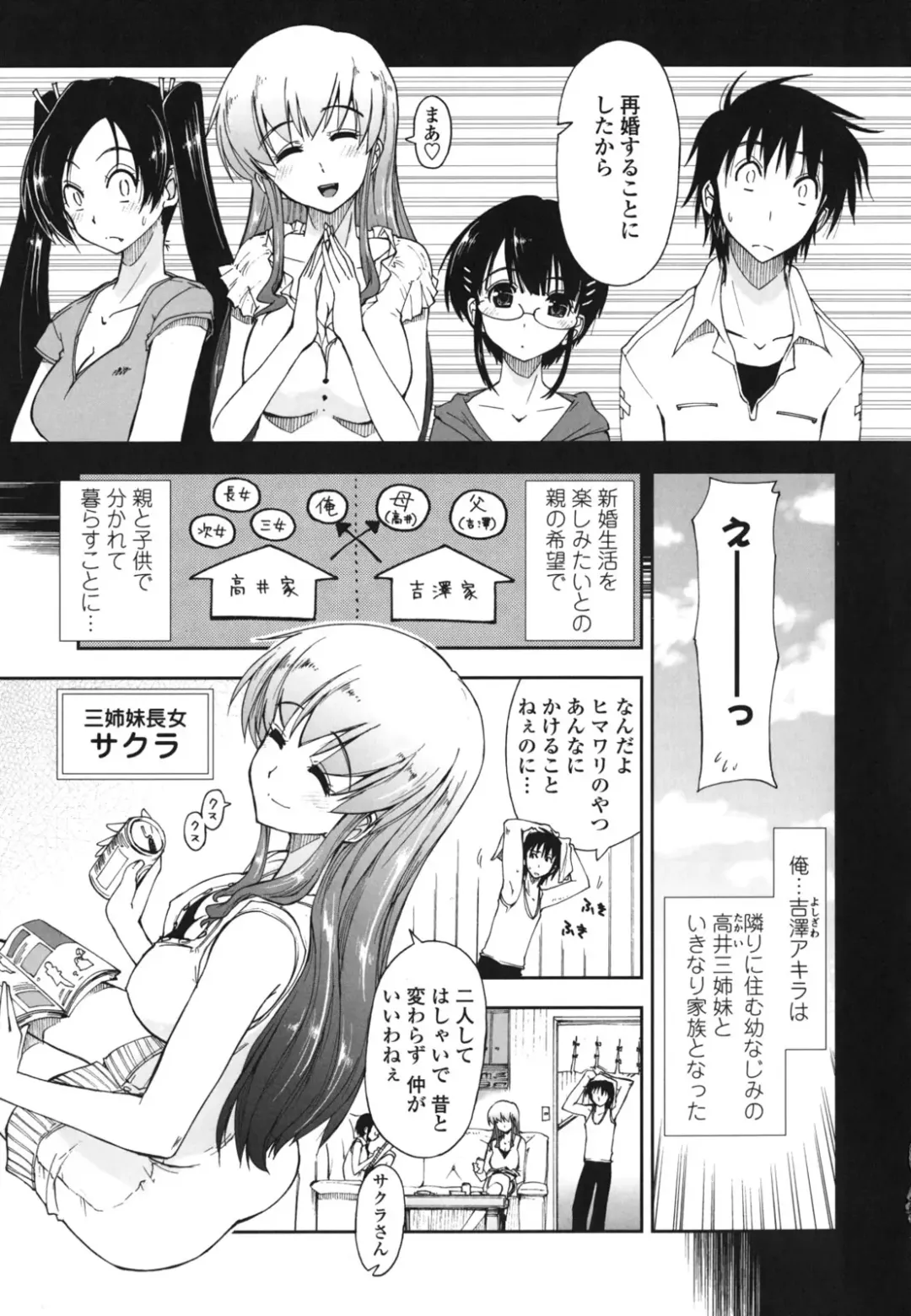 [Kamino Ryu-ya] Mosaic x Sanshimai - Mosaic x Three Sisters Genteiban (decensored) Fhentai - Page 9