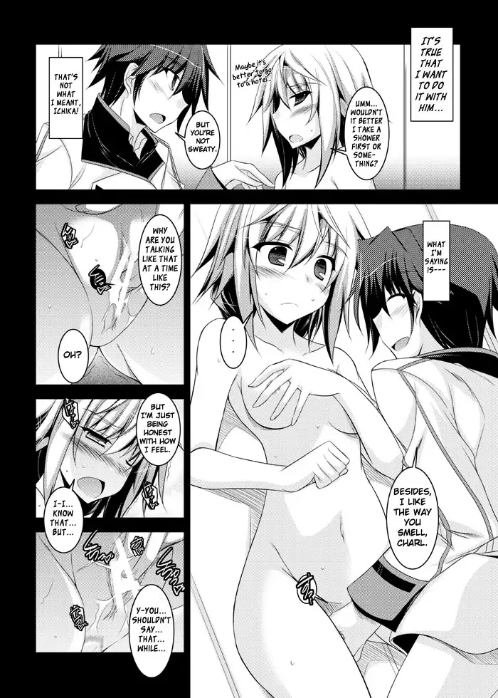 [Ibuki Pon] "Choudokyuu no Touhenboku" na Ichika ga Charl to Shichakushitsu de ○○ suru Kobanashi | Story About What Ichika,One of the Most Dense Oaf Ever,and Charl did in the Fitting Room Fhentai - Page 2