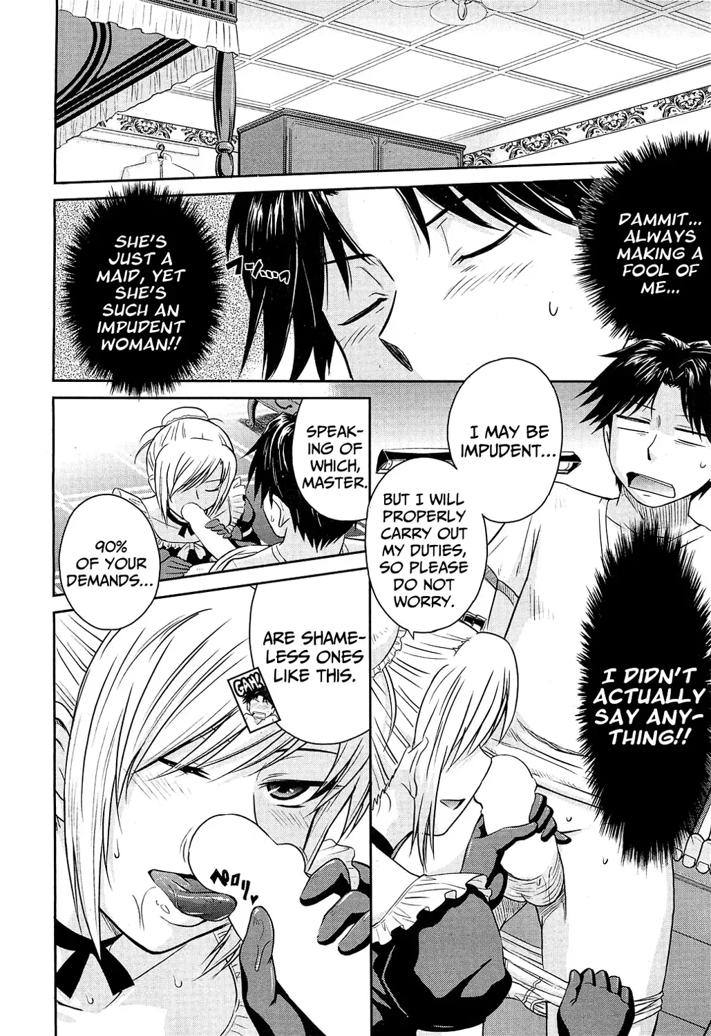 [Tsukino Jyogi] Zannen Ouji to Dokuzetsu Maid | Pathetic Prince & Spiteful Maid Ch. 1-2 Fhentai - Page 4