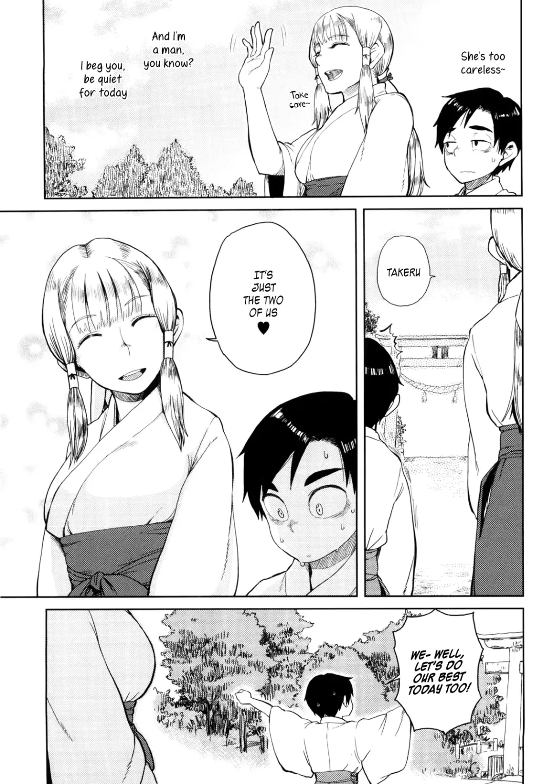 [Oomori Harusame] Hiiro no Anoko Nya Te ga Dasenai | That Shrine Maiden is out of your League Fhentai - Page 5