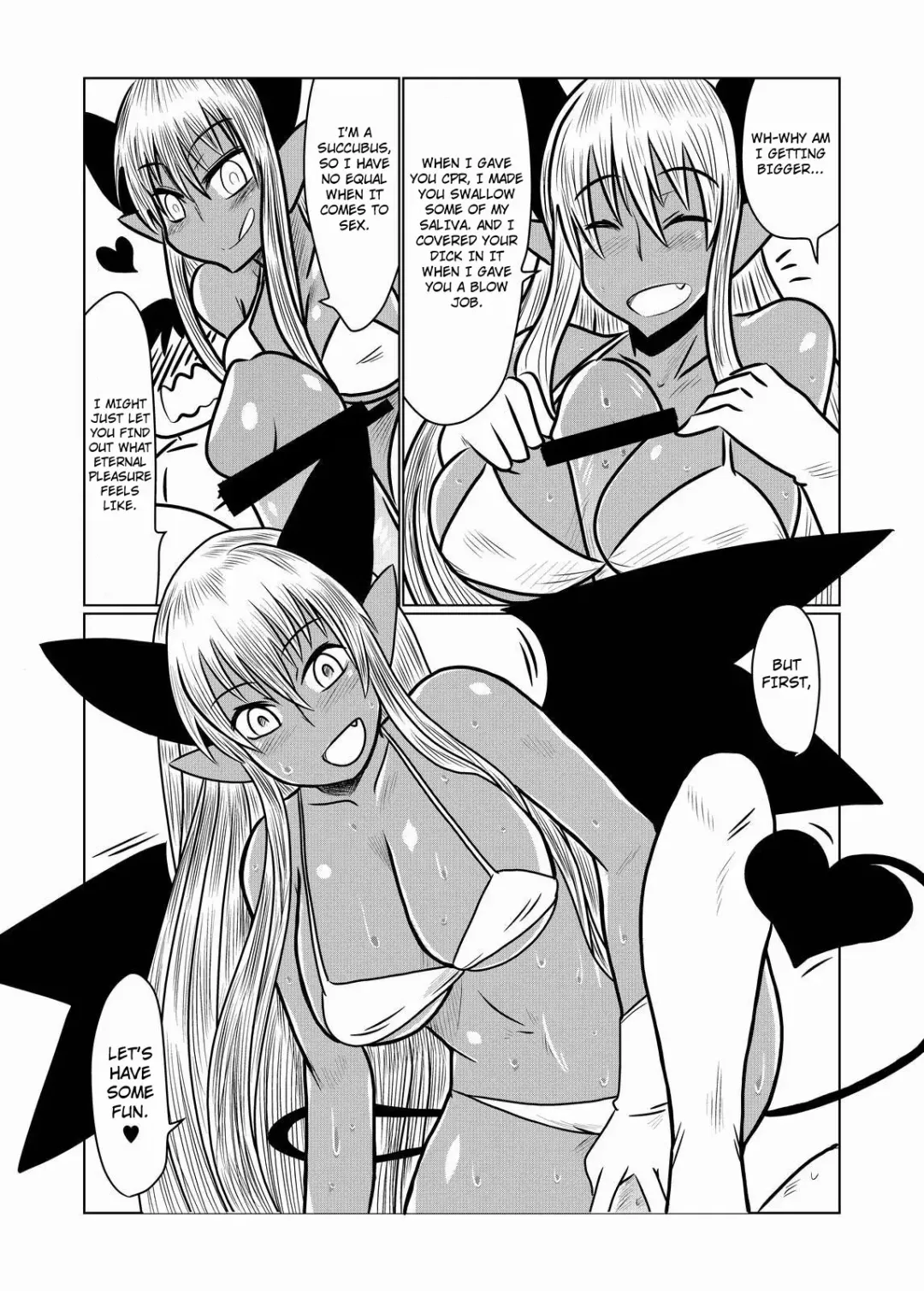 [Hroz] Kasshoku no Succubus-san to. | With a Suntan Succubus Fhentai - Page 8