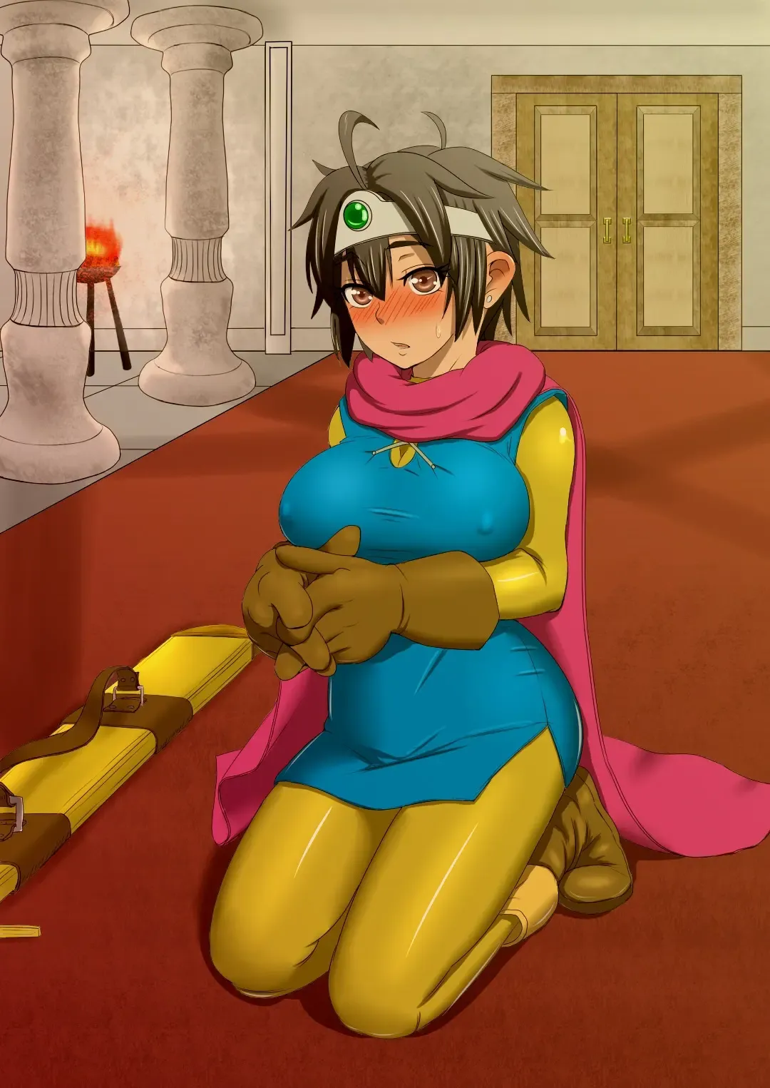 [Arimura Ario] Tabidachi no Hi ni Kyonyuu Yuusha ga Ousama ni Seikoui wo Youkyuu Sareru Shouwa Fhentai - Page 29