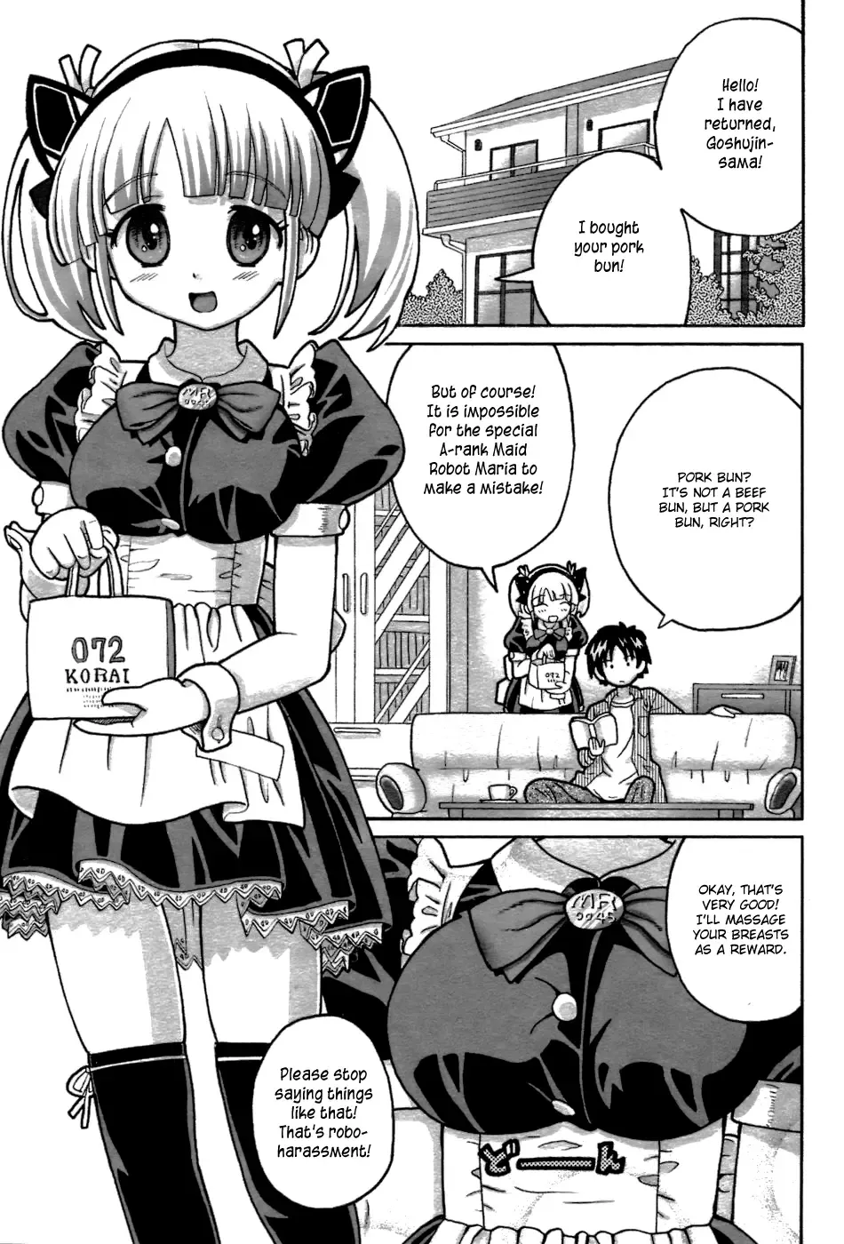 [Homing] Jishou Chou Kouseinou Maid Robo Maria | "Self-proclaimed" Super High Efficiency Maid Robot Maria Fhentai - Page 1