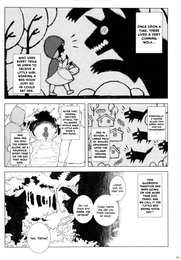 [Hirame] Dounen Hakai ~Ookina Akazukin & Chiisaki Ookami~ - Big Red Riding Hood and the little wolf. | Childhood Destruction ~Big Red Riding Hood and the Little Wolf~ Fhentai - Page 4