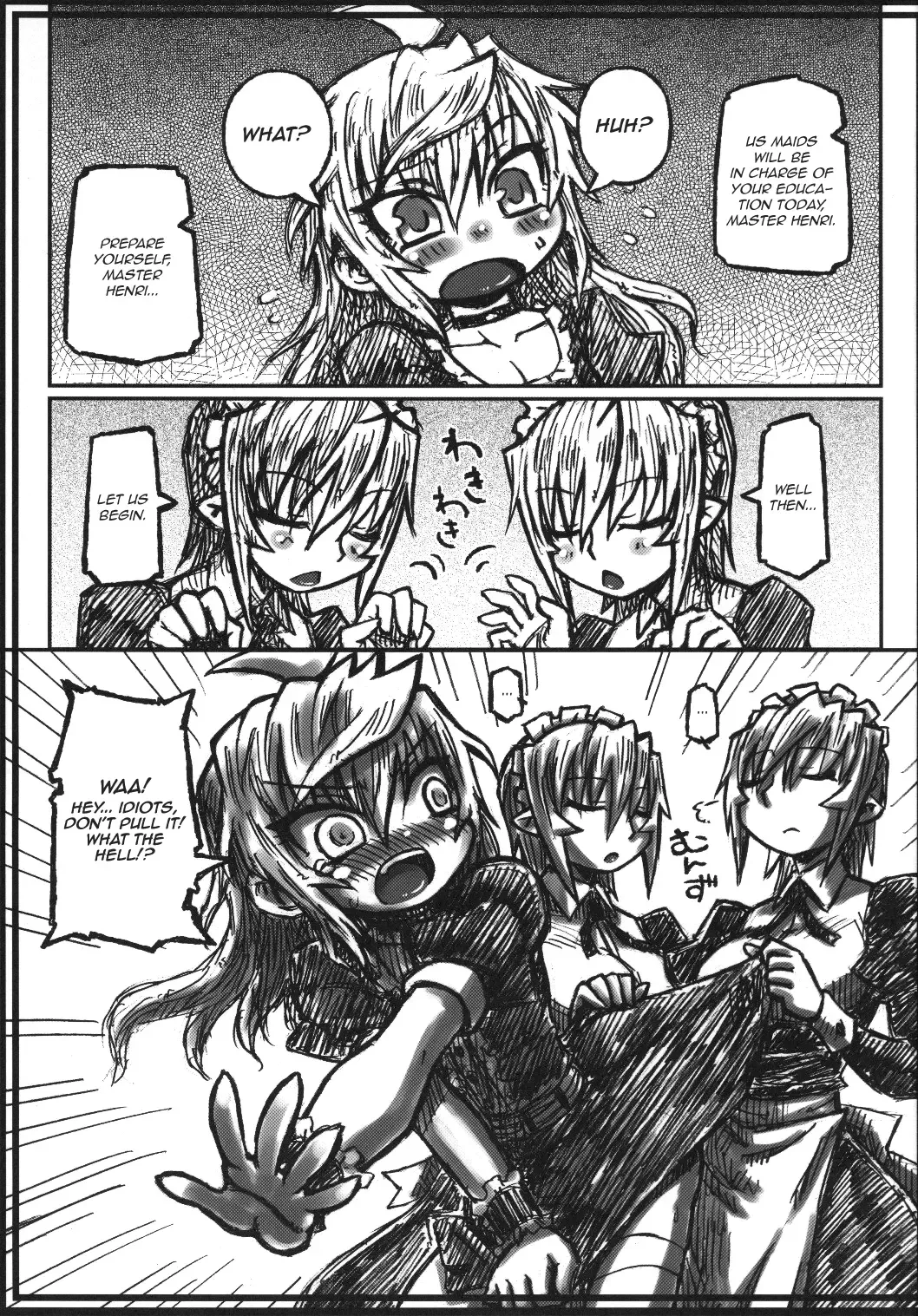 [Murasame Maru] Orenchi no Maid-tachi ga Konna ni Futanari na Wake ga nai | My Maids Can't Have This Much Dick Fhentai - Page 4