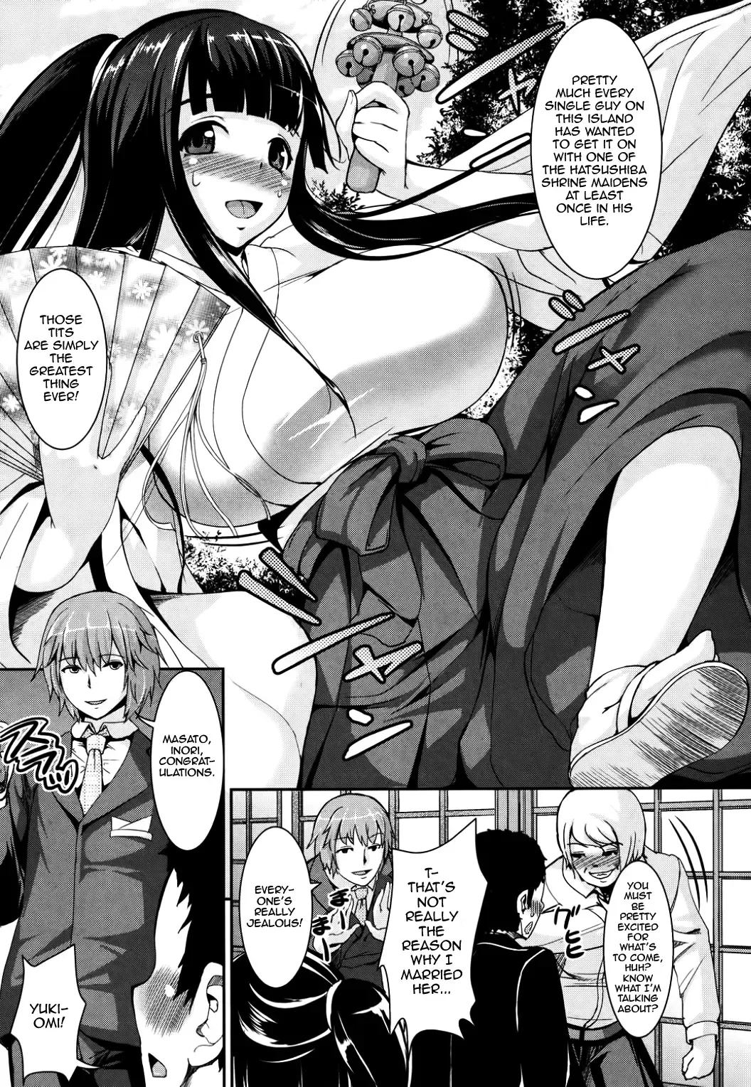 [Shousan Bouzu] Shima Miko no Shoya | The Island Shrine Maiden's Bridal Night Fhentai - Page 7