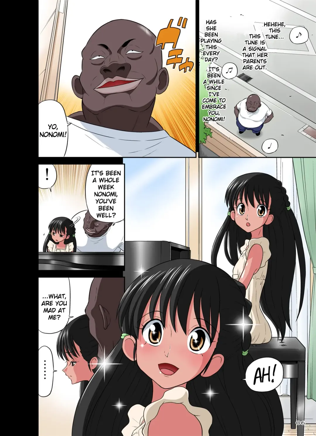 [Dozamura] Kokujin VS Shougakusei vol. 2 - Piano Daisuki Shoujo ~Nonomu Nonomi Hen~ | Black Man vs Student vol. 2 - Piano Loving Girl ~Nonomu Nonomi~ Fhentai - Page 6
