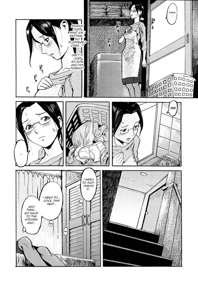 [Kuroiwa Menou] Haha to Musuko to Sono Yuujin to | Mother, son, and his Buddy Fhentai - Page 4