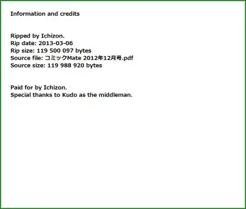 COMIC Mate 2012-12 Vol. 195 Fhentai - Page 199