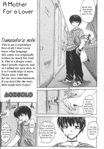 Read [Zero No Mono] A Mother For a Lover - Fhentai