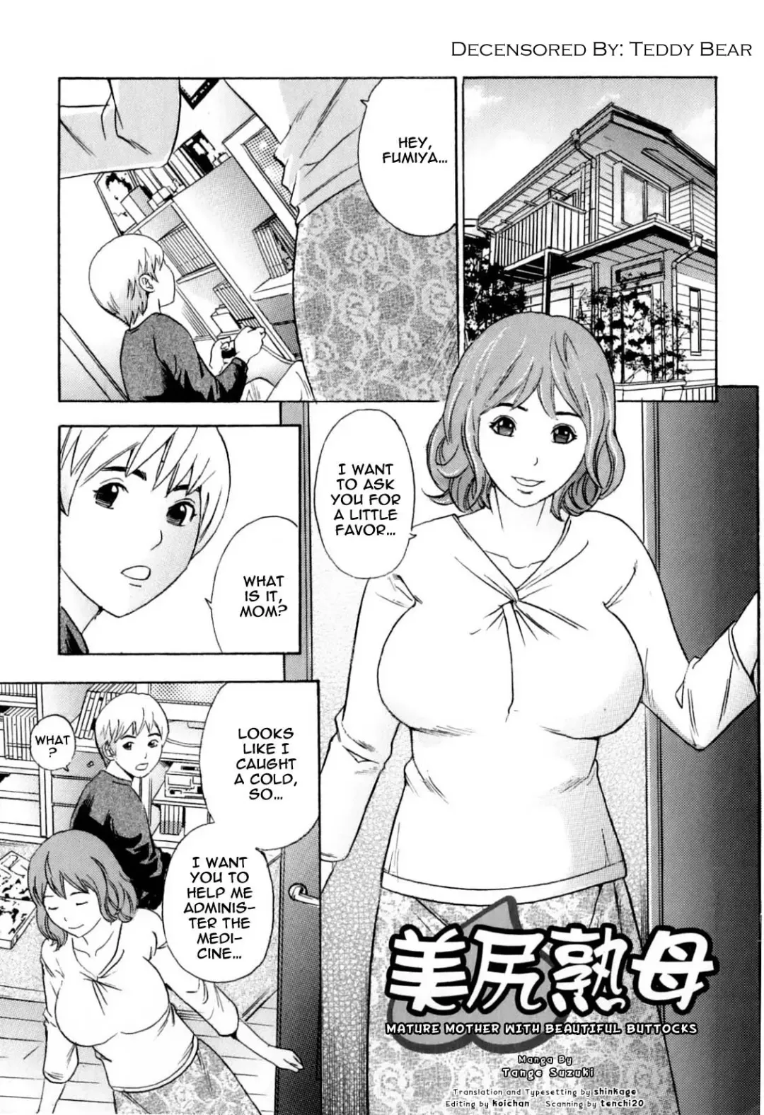 [Tange Suzuki] Bishiri Inbo | Mature Mother with Beautiful Buttocks (decensored) Fhentai - Page 1